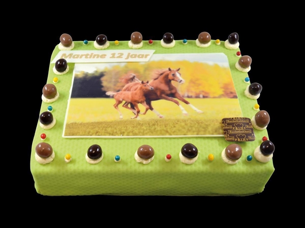 Marsepeintaart Paard