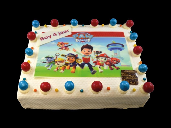 Marsepeintaart Paw Petrol