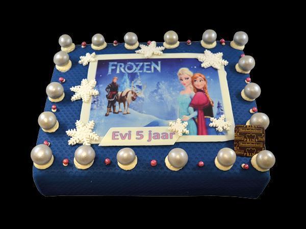 Marsepeintaart Frozen