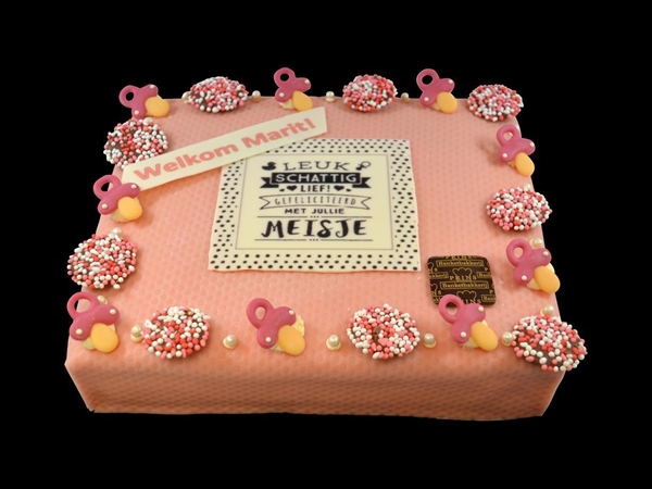 Marsepeintaart Geboorte