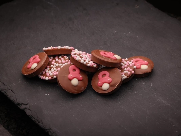 Geboortechocolade rose