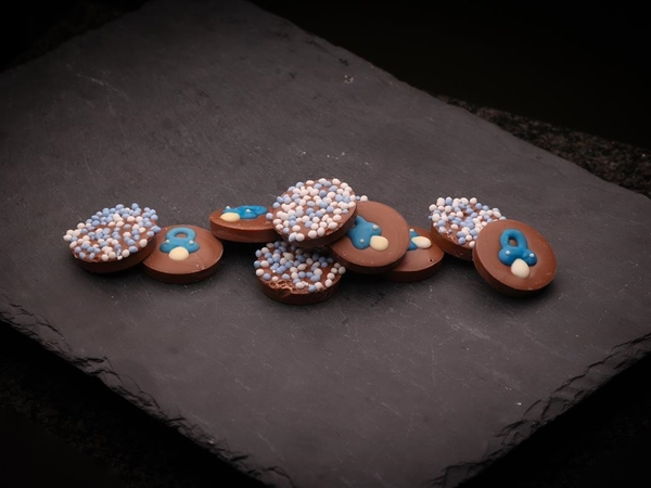 Geboortechocolade blauw