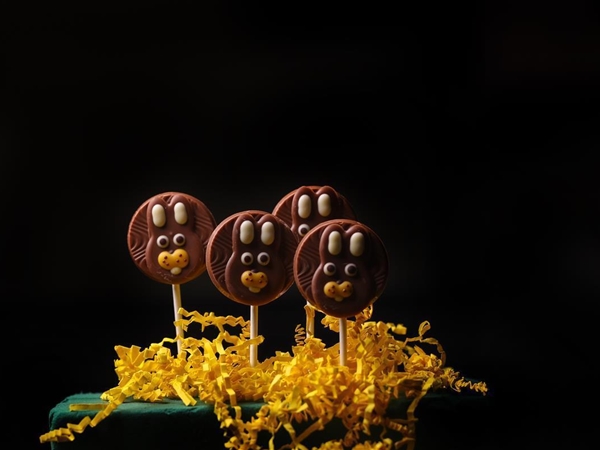 Chocoladelollies/4 stuks